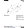 KOHLER K-10541-BV Traditional 18-Inch Grab Bar, Vibrant Brushed Bronze view 4