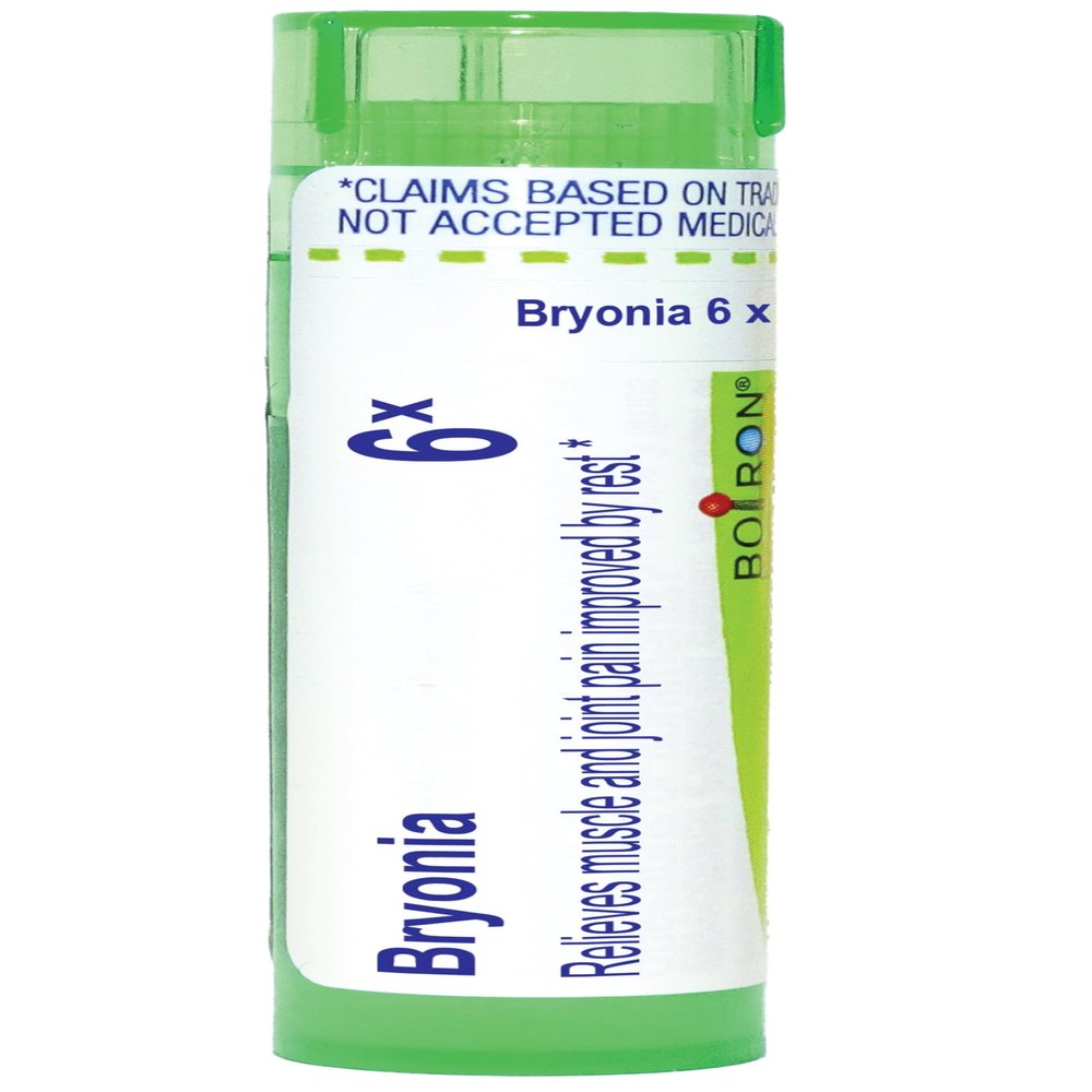 Boiron Bryonia 6X Homeopathic Medicine for Muscle & Joint Pain - 80 Pellets