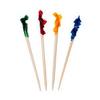 Royal R811W Regular Cellophane-Frill Wood Picks 2 3/4" Assorted 100/Box 10 Boxes/Carton view 1
