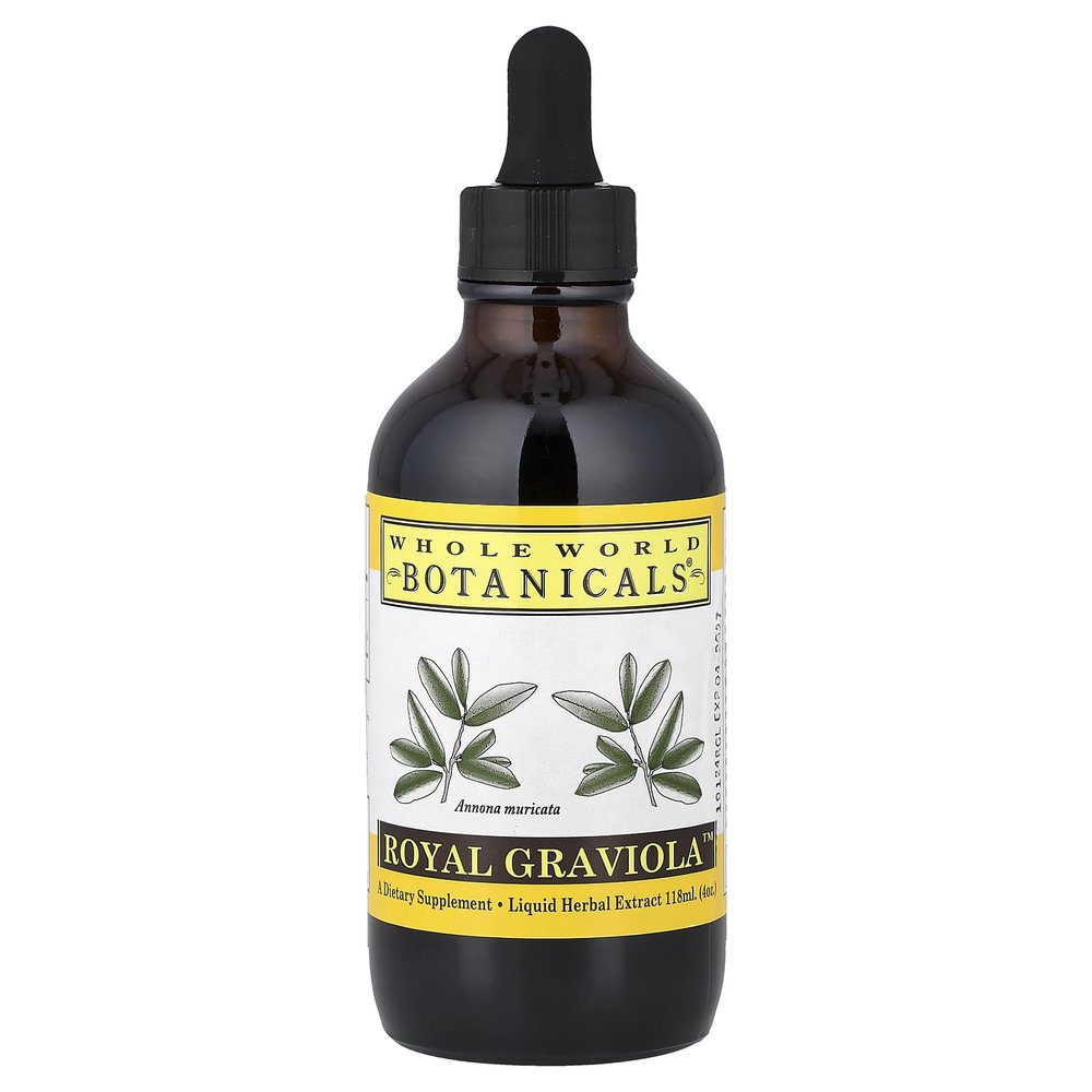 WHOLE WORLD BOTANICALS Graviola Liquid Extract, 4 OZ