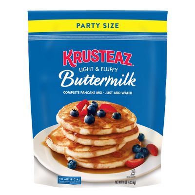 Krusteaz Complete Buttermilk Pancake and Waffle Mix, Light & Fluffy, 10 lb Bag