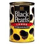 Black Pearls Large Pitted Ripe Olives 6 oz (Pack of 24)