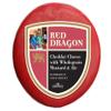 Red Dragon Cheese (Whole Wheel) Approximately 4.5 Lbs - Traditional Welsh Cheddar, Infused with Mustard Seeds and Brown Ale, Perfect for Gourmet Dishes view 1