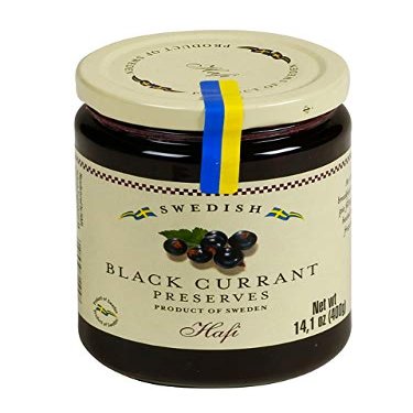 Hafi Black Currant Preserves 14.1 OZ Imported from Sweden