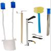 7PC Hip Kit For Seniors Total Hip Replacement, Hip Replacement Kit After Surgery, Hip Replacement Recovery Kit With Reacher, Sock Aid, Bath Sponge, Dressing Stick, Shoehorn, Elastic Shoelaces view 1