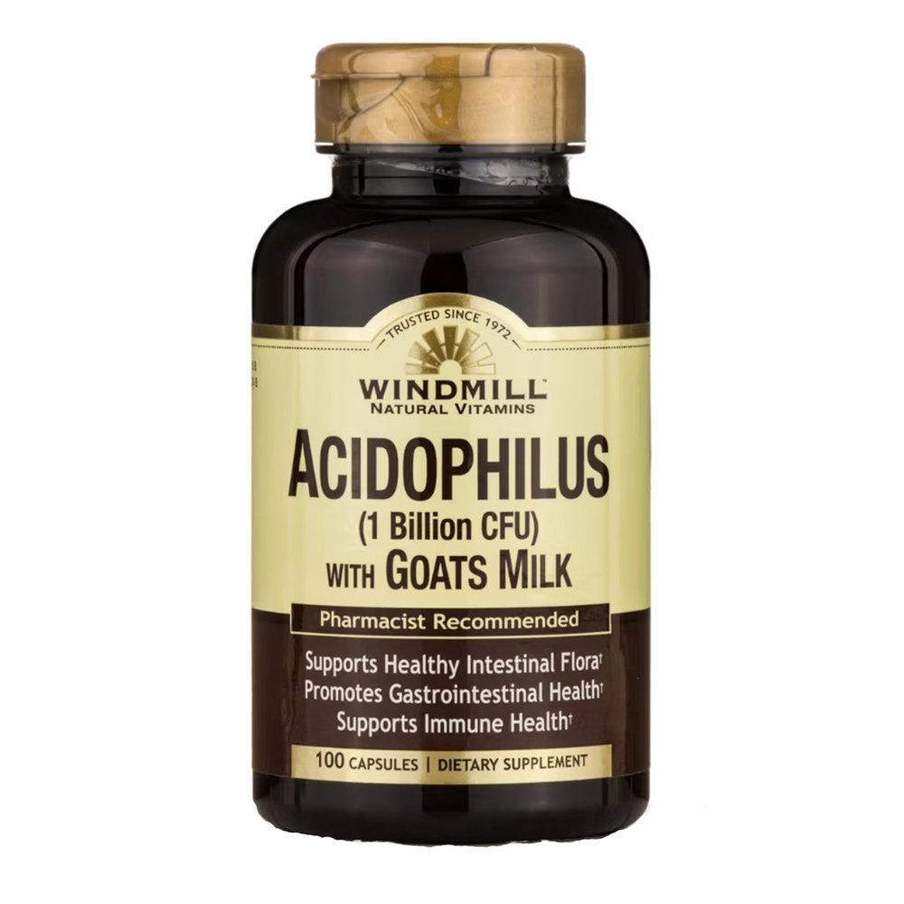 Acidophilus W/Goat Milk Caps 100's Windmill