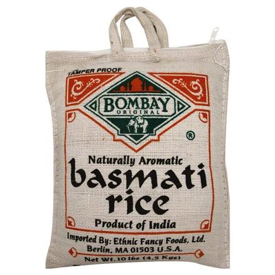 Bombay Basmati Rice White, 10 lb