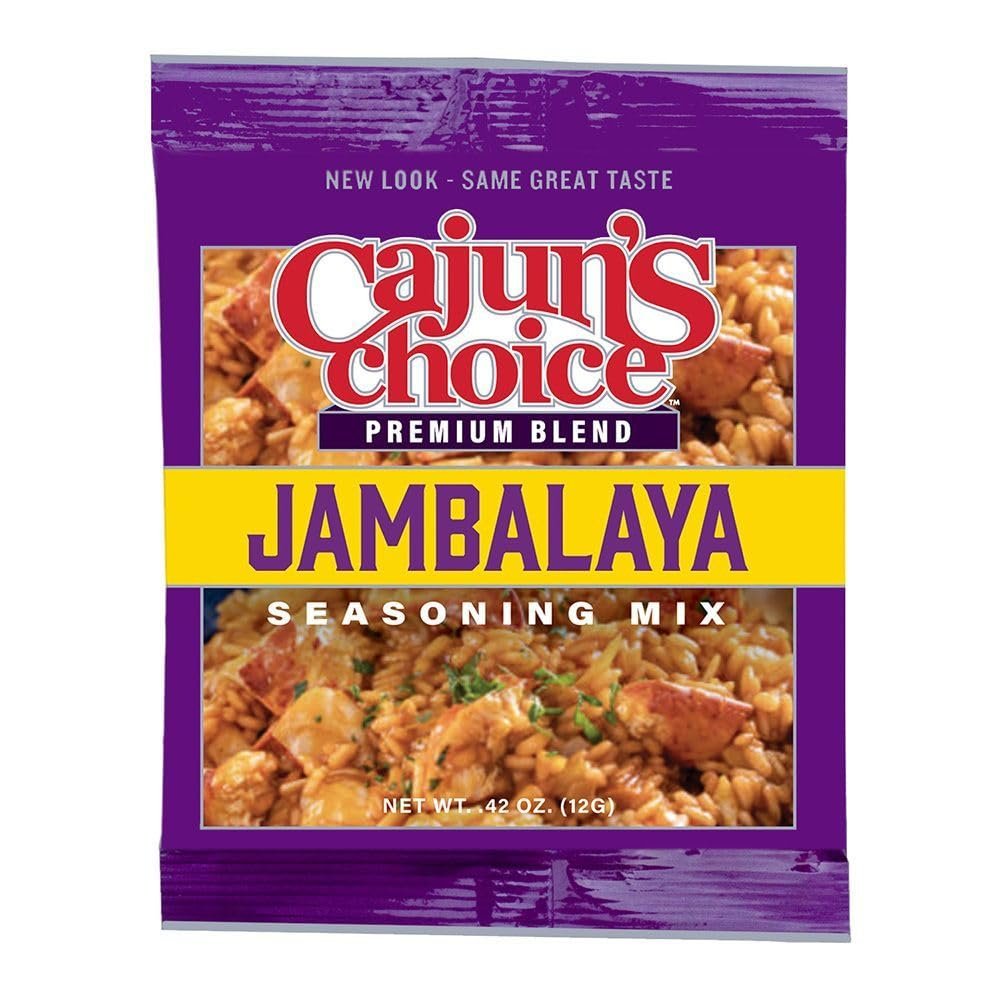Jambalaya Seasoning Mix 0.42 oz Cajun's Choice Louisiana Foods (Pack of 12)
