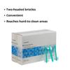 McKesson Denture Brushes 2-Sided Bristle, Green, 144 Count view 3