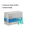 McKesson Denture Brushes 2-Sided Bristle, Green, 144 Count view 4