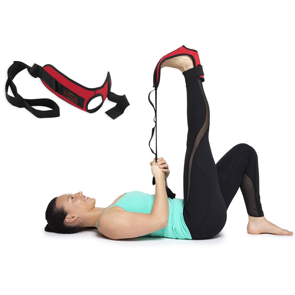 OPTP The Original Stretch-EZ, USA Made Top Choice Plantar Fasciitis Stretcher, Hamstring Stretch Strap and Achilles Tendon Stretcher, Stretching Strap for Physical Therapy