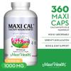 Maxi Health Calcium 1000 mg Supplement with Vitamin D3 (1000 IU) and Magnesium (500 mg) - Bone, Teeth and Joint Support for Men and Women - 360 Capsules - Maxi Cal view 2
