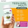 Teen Vitamins for Girls 12-17 - Teen Multivitamin Supreme with D3, Iron, Calcium, Biotin, Digestive Enzymes  Teenager Girl Multi Vitamins for Energy, Immune & Mood Support  60 Count view 2