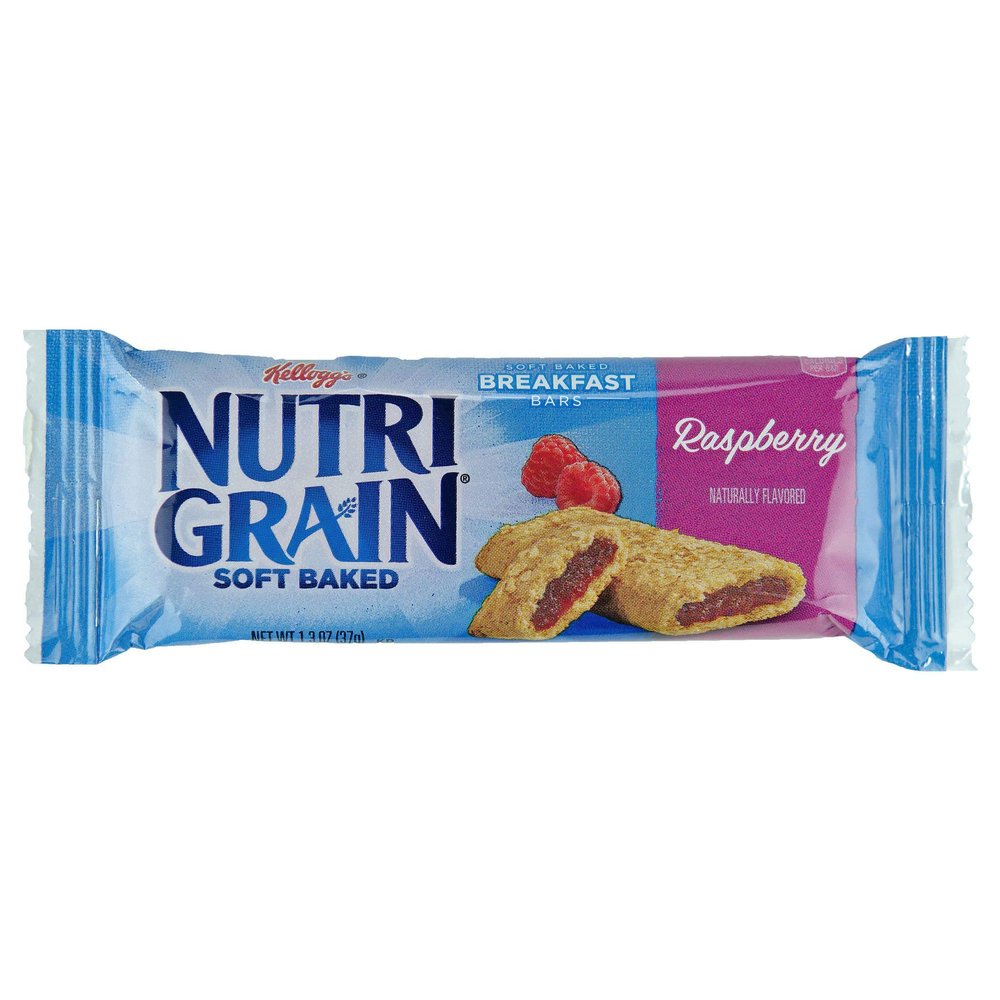 Kellogg's Nutri-Grain Cereal Bars (Raspberry Bars, 16-Count, 1.87 oz Packages, Pack of 48)
