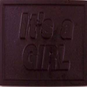 10 "It's a Girl" Dark Chocolate Bars Certified Kosher