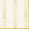IHR Ideal Home Range Party Napkins Disposable 3-Ply Paper Lunch Napkins, 6.5" x 6.5", Golden Jacquard White view 1
