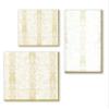 IHR Ideal Home Range Party Napkins Disposable 3-Ply Paper Lunch Napkins, 6.5" x 6.5", Golden Jacquard White view 2