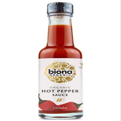 BIONA Organic Hot Pepper Sauce, 140 ML