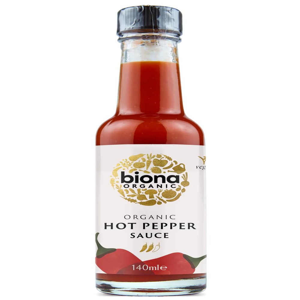 BIONA Organic Hot Pepper Sauce, 140 ML