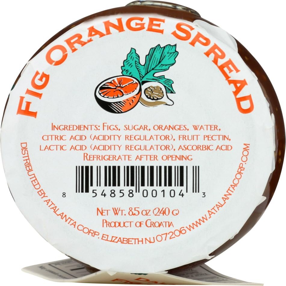 Dalmatia Dalmatia Fig Spread W/ Orange (Economy Case Pack) 8.5 Oz Jar (Pack of 12)