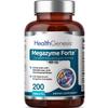 Megazyme Forte 200 Tablets - Natural Plant Proteolytic Enzymes Nattozimes Serrazimes Supports Digestive System Immune Health view 1