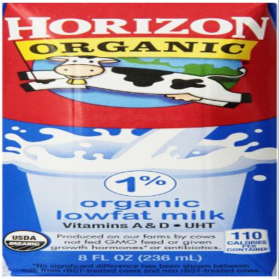 Horizon Organic Milk, 8 Ounce ,18 Count