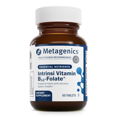 Metagenics Intrinsi Vitamin B12-Folate - with Methylcobalamin, L-5-MTHF & Intrinsic Factor - Supports Energy Metabolism, Nervous System & Heart Health - Non-GMO & Gluten-Free - 60 Tablets