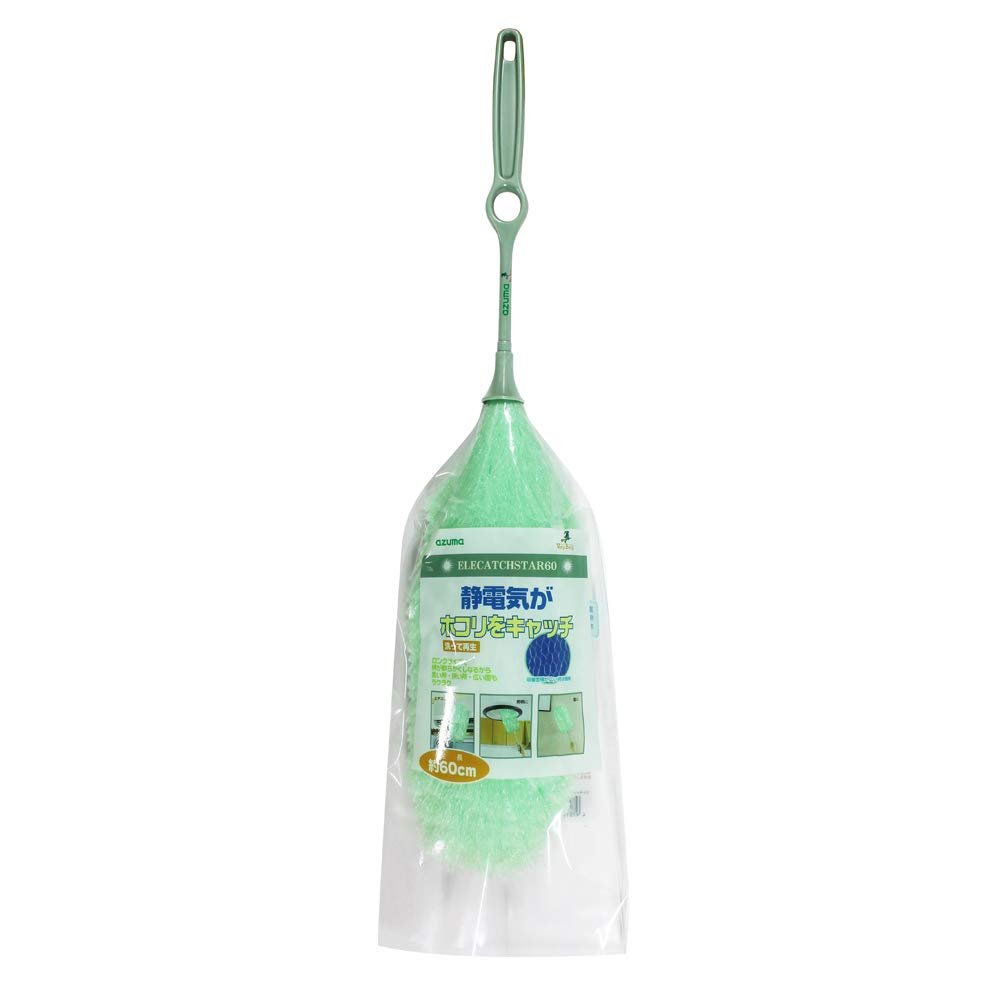 Azuma AG671 Elecatcher Star 60 Green, Total Length 23.6 inches (60 cm), Static Electricity Traps Dust