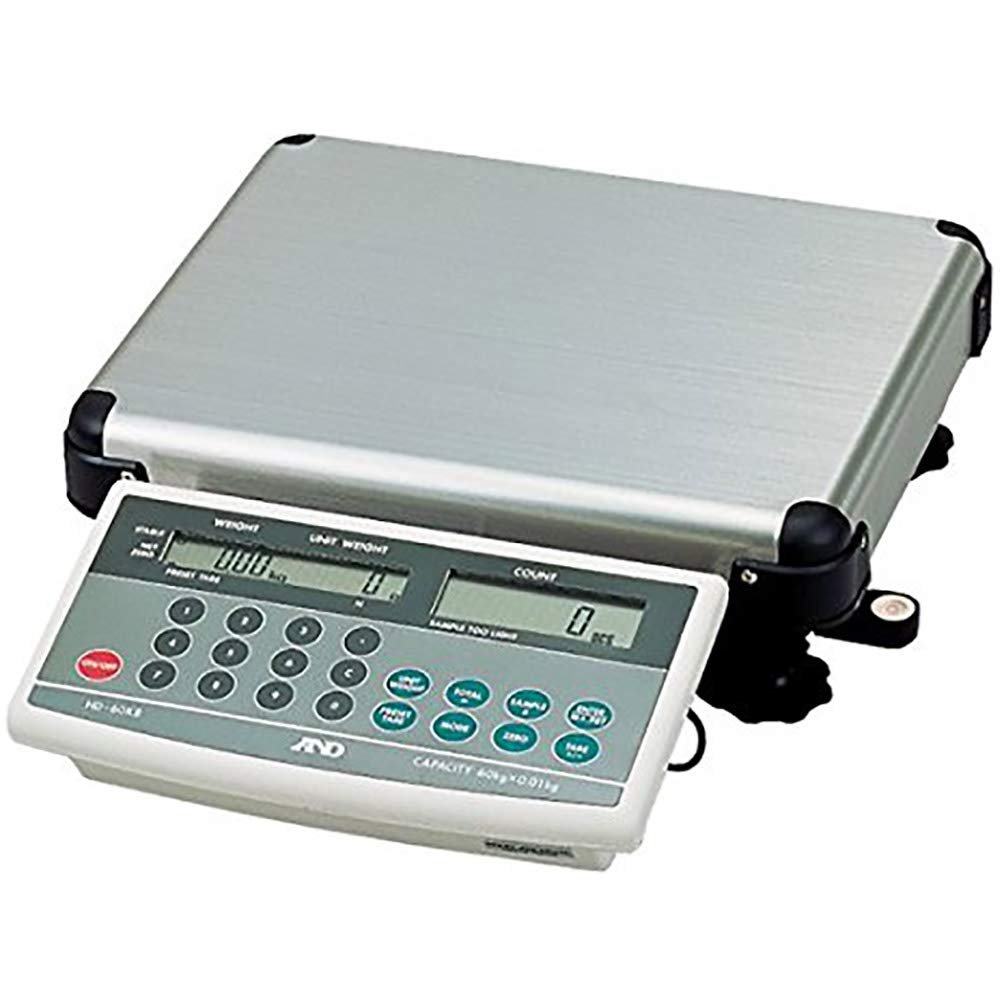 A&D Weighing HD-30KA, HD Series 60lb Counting Scale, Single Display