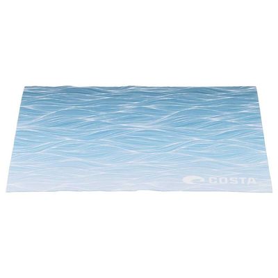 Costa del Mar, 5x7 Recycled Microfiber Cleaning Cloth, New Wave Blue, 5 x 7