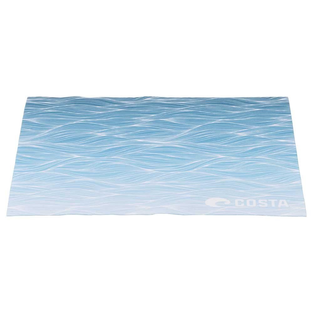 Costa del Mar, 5x7 Recycled Microfiber Cleaning Cloth, New Wave Blue, 5 x 7