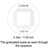 Engineer SL-71 LED Flashlight Magnifier with 10x Magnification, Scratch-Resistant Twin Lens Construction and Integrated Square Scale (Made in Japan) view 3