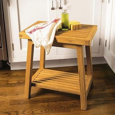 WholesaleTeak 18"x12" Grade A Teak Bath Stool Or Side Table Or Shower Bench #WHAXBS
