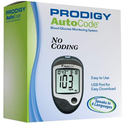 Prodigy 0038484051850 Autocode Talking Blood Glucose Monitoring Meter Autocodelack