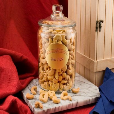 Giant Cashews (2.5 Pound Glass Jar) (Unsalted)
