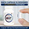 Wholesale Nutrition BHT - 250mg Potent Antioxidant - Non-GMO, Gluten-Free - Enhance Oil/Fat Preservation - Pure Butylated Hydroxytoluene for Foods/Oils - 500 Capsules view 3
