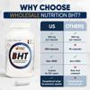 Wholesale Nutrition BHT - 250mg Potent Antioxidant - Non-GMO, Gluten-Free - Enhance Oil/Fat Preservation - Pure Butylated Hydroxytoluene for Foods/Oils - 500 Capsules view 4