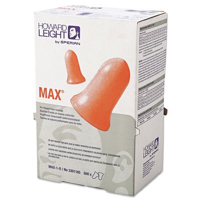 Howard Leight By Honeywell Ear Plugs, 33dB, W/o Cord, Univ, 500 Pack