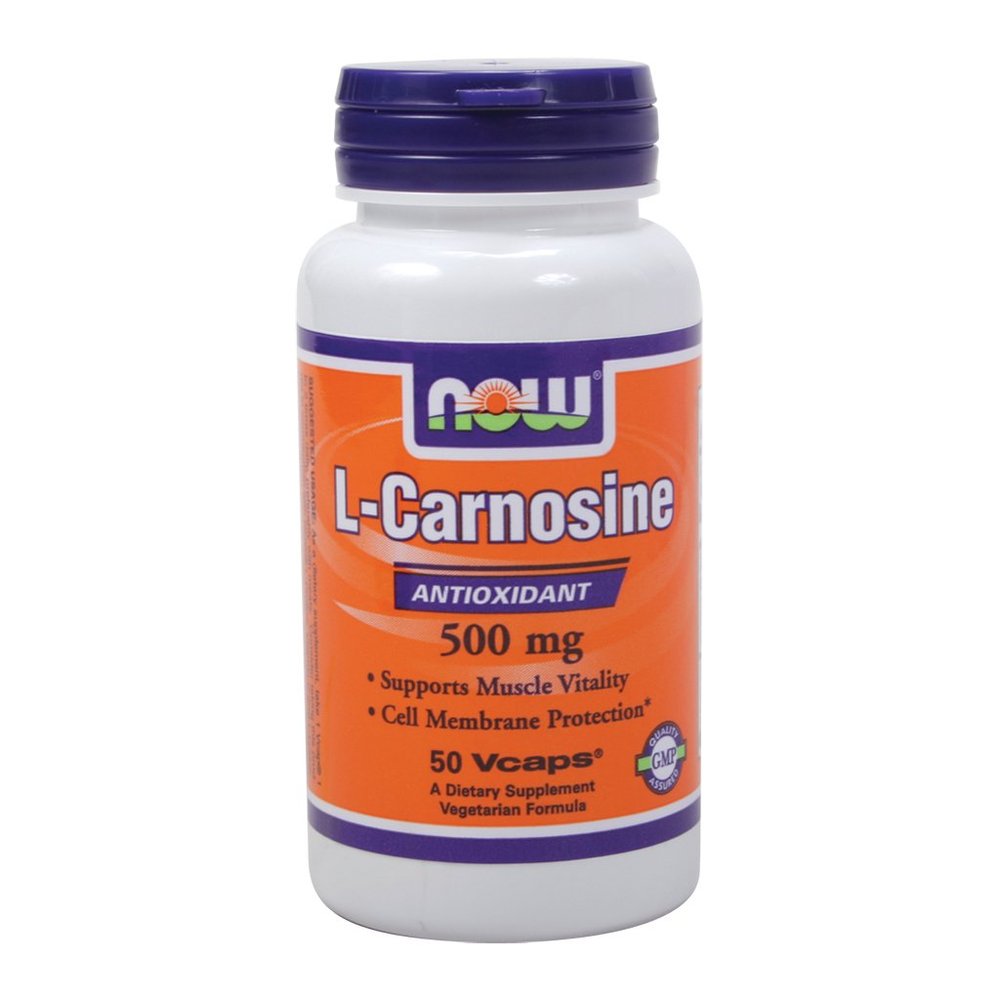 Now Foods L-Carnosine 500 mg - 50 Vcaps 12 Pack
