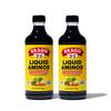 Bragg Liquid Aminos All Purpose Seasoning  Soy Sauce Alternative  Gluten Free, No GMOs, Kosher Certified, 16 ounce, 2 Pack view 1