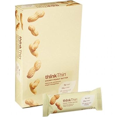 Think Thin Thin Bar, Chnky Pnut BTR, 2.10-Ounce (Pack of 10) (Value Bulk Multi-Pack)