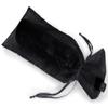 6 Black Organza Bags - Bottle/Wine Bags Gift Pouch, 6" x 14" view 1