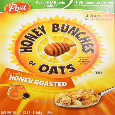 Honey Bunches Of Oats Honey Roasted, 3 Pound Box (Two 1.5 Pound Bags)