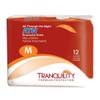 Tranquility Premium ATN Disposable Briefs with Tabs, Overnight Protection Superabsorbent Core for Leak-Free and Full-Fit Comfort, Medium 12ct Bag view 1