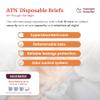 Tranquility Premium ATN Disposable Briefs with Tabs, Overnight Protection Superabsorbent Core for Leak-Free and Full-Fit Comfort, Medium 12ct Bag view 2