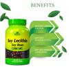 ALFA VITAMINS Soy Lecithin 1200 mg - Natural Soy Bean, Promotes Liver Detox and Supports Brain Health - 100 Softgels view 3
