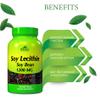 ALFA VITAMINS Soy Lecithin 1200 mg - Natural Soy Bean, Promotes Liver Detox and Supports Brain Health - 100 Softgels view 4