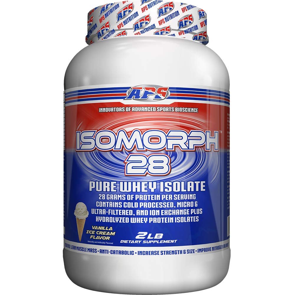 APS Nutrition Isomorph Protein Powder Supplement | Whey Protein Isolate | Ultra- Filtered | 28g Protein | Vanilla Ice Cream, 2 Pound (Pack of 1)