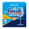 Finish Gelpacs Dishwasher Detergent, Orange Scent, 32 Count view 1