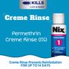 Nix Lice Treatment Killing Creme Rinse & Removal Comb, 2 Fl Oz, Head Lice Treatment Kit to Remove and Prevents Lice & Eggs view 2